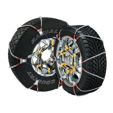 lot 2800 image: Super Z 6 Compact Cable Tire Snow Chain Set for Cars, Trucks, and SUVs SZ429