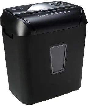 lot 2829 image: Amazon Basics 12-Sheet Cross-Cut Paper and Credit Card Home Office Shredder