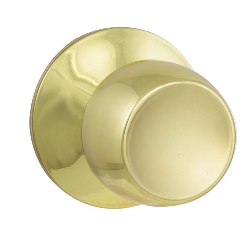 lot 2408 image: Defiant Brandywine Polished Brass HallCloset Passage Door Knob