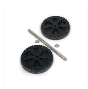 lot 3381 image: Replacement Wheel Kit for Two Wheel Trash Can