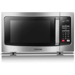 lot 3475 image: Toshiba ML-EM45PIT(SS) Microwave Oven with Inverter Technology, LCD Display and Smart Sensor, 1.6 Cu.ft, Stainless Steel