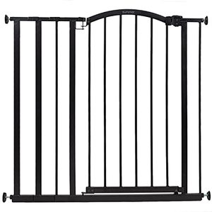 lot 3484 image: Summer Extra Tall Decor Safety Baby Gate, Fits Openings 28.75-39.75 Wide, Metal, for Doorways & Stairways, 36 Tall Walk-Through Baby & Pet Gate, Black, One Size