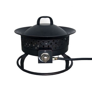 lot 3493 image: Aurora Steel Gas Firebowl