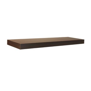 lot 3515 image: Home Decorators Collection 35.4 in. L x 10 in. W Floating Espresso Shelf, Brown