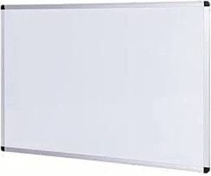 lot 3410 image: VIZ-PRO Magnetic Dry Erase Board, 48 X 24 Inches, Silver Aluminium Frame