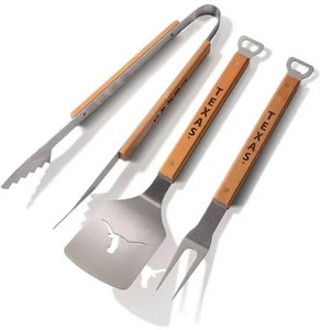 lot 3417 image: Texas Longhorns 3-Piece BBQ Set