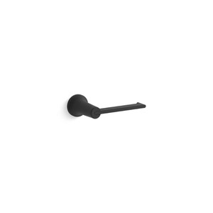 lot 3424 image: KOHLER Setra Toilet Paper Holder in Matte Black
