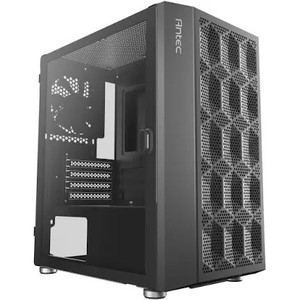 lot 3440 image: Antec NX200 M, Micro-ATX Tower, Mini-Tower Computer Case with 120mm Rear Fan Pre-Installed, Mesh Design in Front Panel Ventilated Airflow, NX Series, Black,