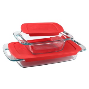 lot 3446 image: Pyrex Easy Grab Baking Dish 4-Pc. Set