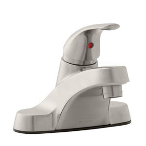 lot 3448 image: Glacier Bay Aragon 4 in. Centerset Single-Handle Low-Arc Bathroom Faucet in Brushed Nickel