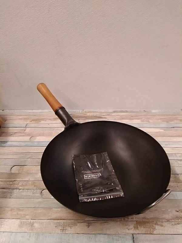  YOSUKATA Cast Iron Wok Cover - Premium Wok Cover 14