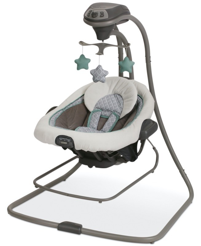 lot 2832 image: Graco - Baby Duet Connect LX Swing &amp Bouncer - Manor -Retail $139.95