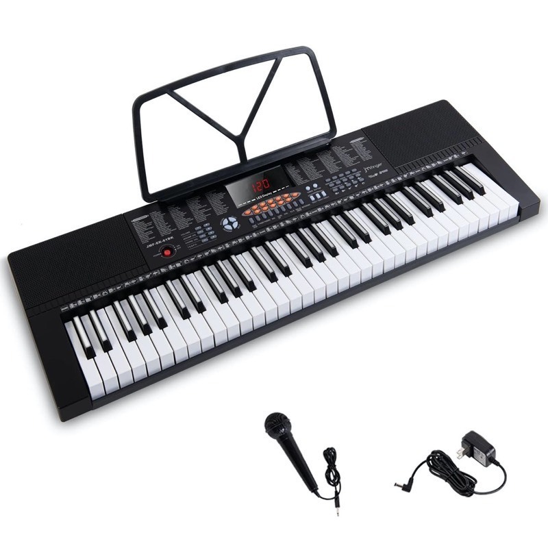 lot 2231 image: Mfinger - 61 Key Teaching Electronic Keyboard - Retail $87.11