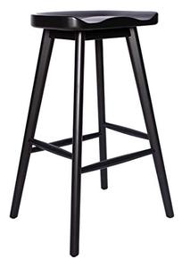 lot 2902 image: Amazon Brand - Rivet Pub-Height Kitchen Counter Bar Stool - Birch Wood Black - Retail $74.83