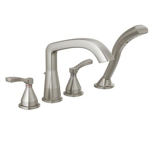 lot 2910 image: Delta Stryke Four Hole Roman Tub Trim - Retail $486.36