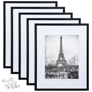 lot 2934 image: Upsimples - Plastic Plexiglass and Synthetic Wood - 16x20 (Set of 5) - Retail $66.99