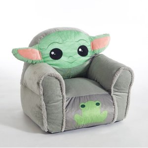 lot 2935 image: Baby Yoda The Child Figural Super Soft Kids Bean Bag Chair - Retail $42.99