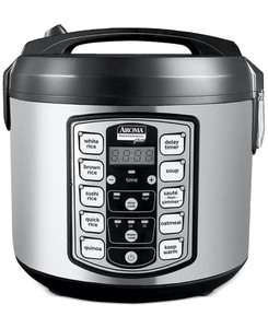 lot 2955 image: Aroma Arc- Professional 20-Cup Digital Rice Cooker, Slow Cooker & Food Steamer - Retail $44.99