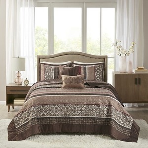 lot 2962 image: Madison Park - Princeton 5-Pc. Queen Bedspread Set - Retail $129.99