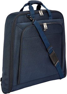 lot 2964 image: Amazonbasics - Premium Garment Bag - Blue - Retail $38.99