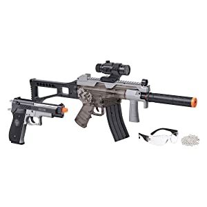 lot 2860 image: GameFace  Ghost Affliction Airsoft Kit - Retail $79.99