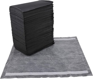 lot 2865 image: Glad for Pets - Black Charcoal Puppy Pads Puppy Potty Training Pads -  100 count - Retail $29.98