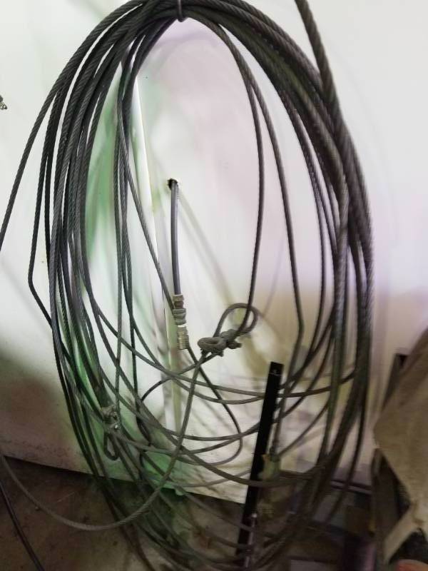 lot 6009 image: Lot of Metal Braided Cable - Wench