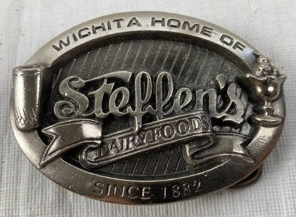 lot 6220 image: Steffens Dairy Foods Collector Series Belt Buckle - Numbered 469 of 1000 - ExcellentNew Condition
