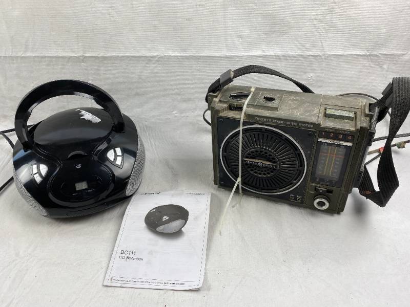 lot 6266 image: CD Boombox, BC111 & FMAM Music System