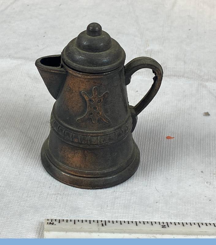 lot 6336 image: Durham Industries Miniature Vintage, Metal Coffee Pot Percolator - Comes Apart in Pieces COOL