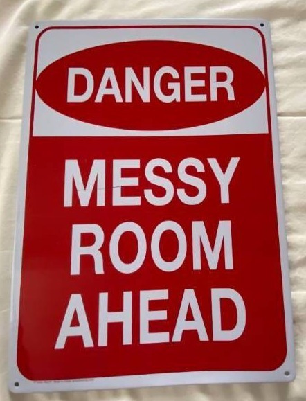 lot 9442 image: Plastic Sign - Like New Almost a Foot Tall See pics