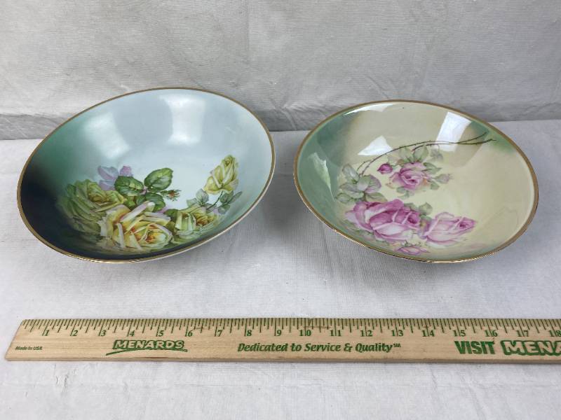 lot 9454 image: Lot of 2 German Bowls&nbsp - One Marked GERMANY 173 The other Marked THREE CROWN CHINA GERMANY 68 - WOW