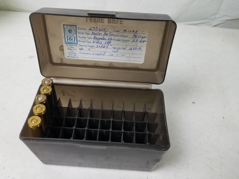 lot 9532 image: Winchester 270 Riffle Rounds w Case