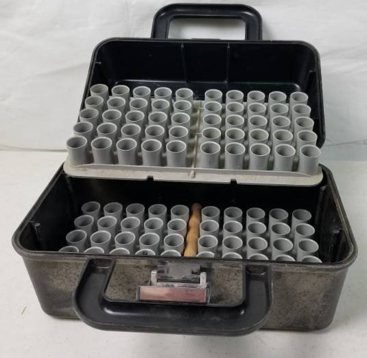 lot 9539 image: 20 Gauge Shot Gun Shell Case & Inserts