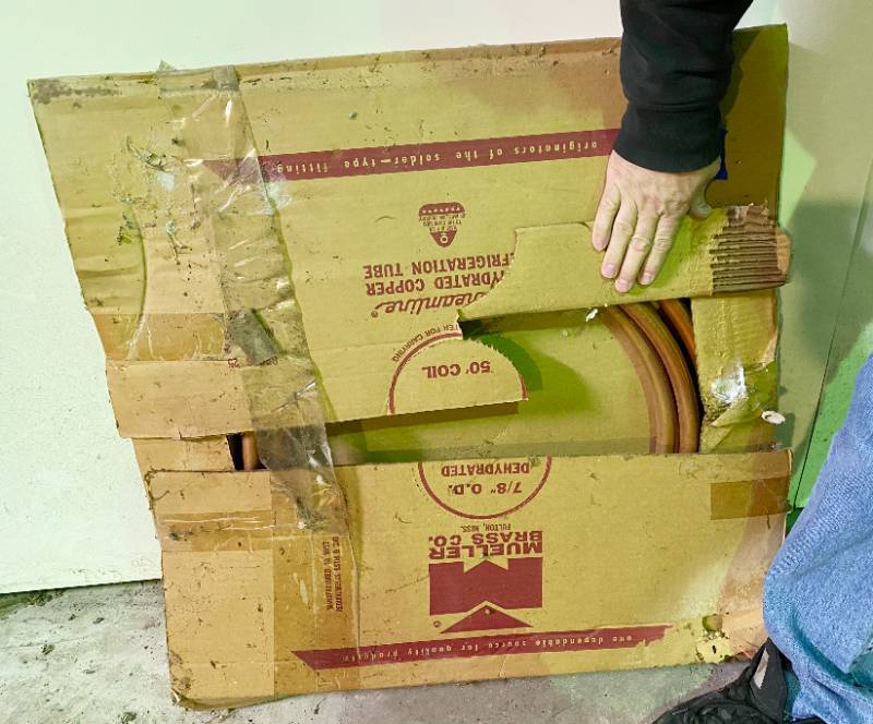 lot 6011 image: Box of Streamline Copper Refrigeration Tubing - Line Set