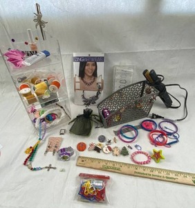 lot 6224 image: Fun Beauty and Jewelry Lot with a Clear Modular 3-Tier Storage Tray