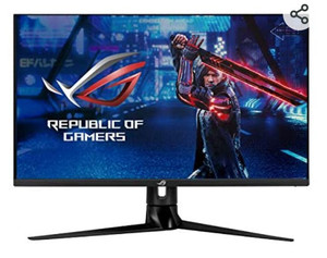 lot 3207 image: ASUS ROG Swift PG329Q 32in Gaming Monitor, 1440P WQHD (2560x1440), Fast IPS, 175Hz (Supports 144Hz), 1ms, G-SYNC Compatible, Extreme Low Motion Blur Sync, Eye Care, HDMI DisplayPort USB, DisplayHDR