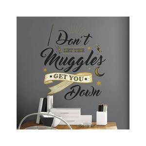 lot 5325 image: RoomMates Harry Potter Muggles Quote Peel and Sticks Wall Decals
