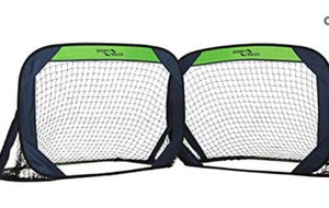 lot 5359 image: 1 Sport Squad Portable Soccer Goal Net Set, 4 Pop Up Training Soccer Goal