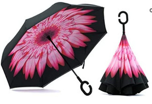 lot 5367 image: Spar Saa Double Layer Inverted Umbrella with C-Shaped Handle