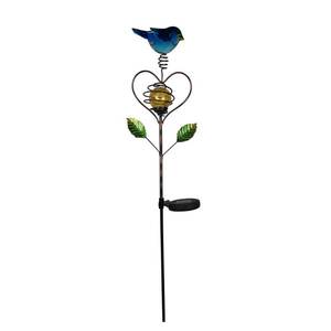 lot 5393 image: Moonrays 96307 Happy Bluebird yard Stake