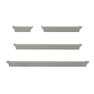 lot 5397 image: Melannco Traditional Shelves in Dark Gray