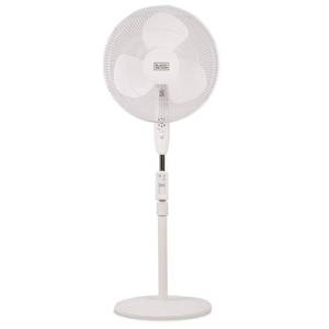 lot 5409 image: BlackDecker ,16in Stand Fan,White