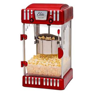 lot 5431 image: Elite,Tabletop Kettle Popcorn Maker, Red