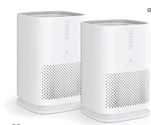 lot 5437 image: Medify MA-14 Air Purifier with H13 True HEPA Filter,White, 2-Pack