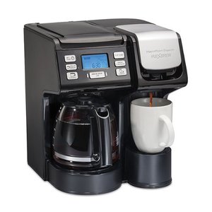 lot 5444 image: Hamilton Beach FlexBrew Trio Coffee Maker, Black