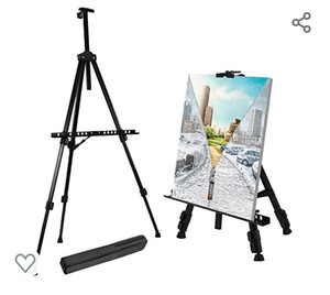 lot 5451 image: T-Sign 66in. Reinforced Artist Easel Stand