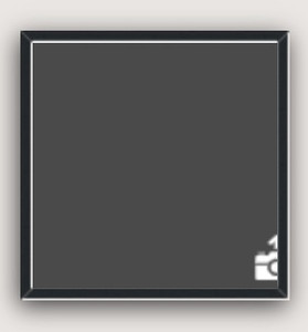 lot 5463 image: Black trim picture frame 25.5in. x 25.5in.