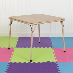 lot 5472 image: Flash Furniture Kids Tan Folding Table