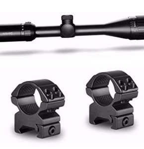 lot 5500 image: Hawke Sport Optics Vantage 4-12x40 Rimfire .22 WMR Riflescope with Mounting Rings